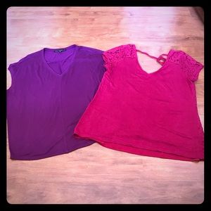 2 WHITE HOUSE BLACK MARKET SHIRTS